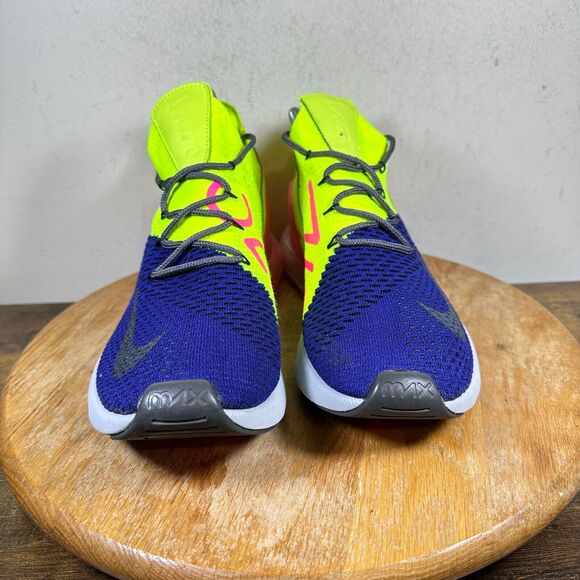 Nike Air Max 270 Flyknit Purple Volt Pink Mens Size 9.5 Shoe AO1023-501‎ main image 5